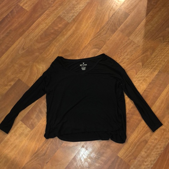 American Eagle Outfitters Tops - American Eagle Soft and Sexy Black Long Sleeve